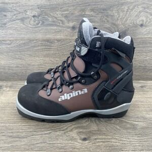 Alpina Backcountry Ski Boots Mens Size 40 Brown Black Hiking Snow